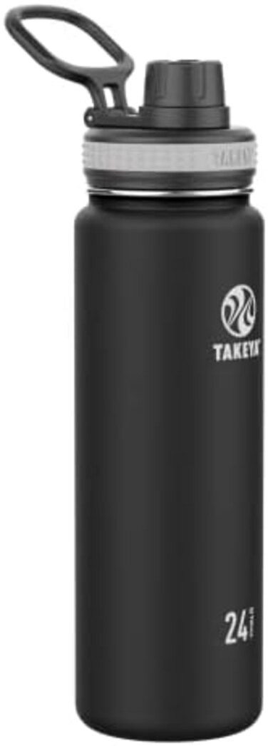 Takeya Originals Vacuum-Insulated Stainless-Steel Water Bottle 24 oz 50041_Noir
