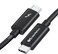 كيبل ماترز [معتمد] ثاندربولت 3 (20 جيجابايت في الثانية) USB-C باللون الاسود 6.6 قدم / 2 متر