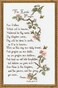 Janlynn Counted Cross Stitch Kit, The Lord's Prayer, Blue