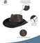 Dorfman Pacific Men's Cotton Outback Hat With Chin Cord
