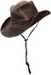 Dorfman Pacific Men's Cotton Outback Hat With Chin Cord