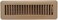 HVAC Premium 12" X 4" Floor Register with Louvered Design - Heavy Duty Rigid Floor Air Supply with Damper &amp; Lever - Brown