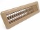 HVAC Premium 12" X 4" Floor Register with Louvered Design - Heavy Duty Rigid Floor Air Supply with Damper &amp; Lever - Brown