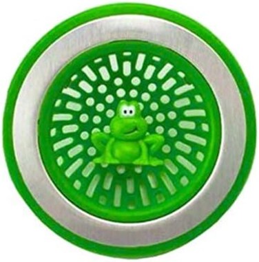 سلة مصفاة حوض المطبخ ام اس سي انترناشونال Ribbit من جوي، ضفدع، 4.5 انش، اخضر