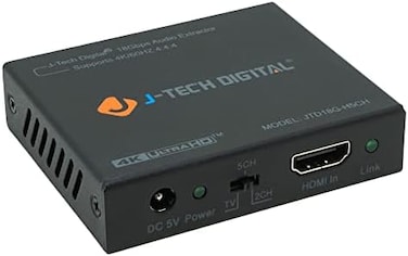 جي- تيك ديجيتال محول مستخرج صوت HDMI 4K 60HZ SPDIF + مخرج 3.5 ملم يدعم HDMI 2.0، عرض النطاق الترددي 18 جيجابايت في الثانية، اتش دي سي بي 2.2، دولبي، دي تي اس، سي اي سي، HDR