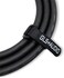 GLS Audio 3 feet Speaker Cable 12AWG Patch Cords - 3 ft 1/4" to 1/4" Professional Speaker Cables Black 12 Gauge Wire - Pro 3' Phono 6.3mm Cord 12G - Single