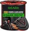 GearIT Speaker Wire Audio Cable CCA 2x1.5mm&le; (60.96 Meters - Black) Copper Clad Aluminum - Great for Hi-Fi Home Theater and Car Speakers - 16 Gauge AWG, 200 Feet