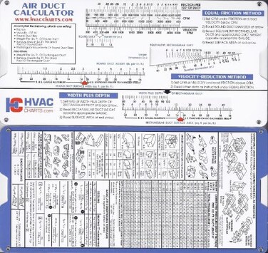 HVAC Charts Air Duct Sizing Calculator