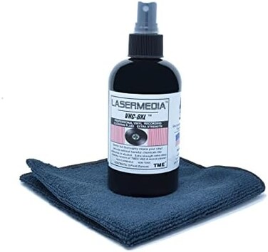 Lasermedia VNC-8XL Professional Vinyl Record Triple Strength Ultra Deep Cleaning Fluid 8 Oz Spray Bottle