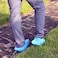 G &amp; F Products - 13033 Premium 100 Pack (50 Pairs) Disposable Boot &amp; Shoe Covers Slip - Resistant fits up to size 11 US Men and 13 US Women, Blue, Large