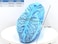 G &amp; F Products - 13033 Premium 100 Pack (50 Pairs) Disposable Boot &amp; Shoe Covers Slip - Resistant fits up to size 11 US Men and 13 US Women, Blue, Large