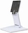 Wearson Single Adjustable LCD Monitor Stand Mount Folding VESA Monitor Desk Stand with VESA Hole 75x75mm 100x100mm (White)