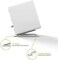 Kanto S2W Tilted Desktop Speaker Stands for Small Speakers &amp; Compact 2&rdquo;-3&rdquo; Studio Monitors   Supports 6 lb   Damping Foam Padding   Pair   White