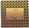 3dRose (8x8 drawing book) - . images Designs Monograms - Elegant letter L embossed in gold frame over a black fleur-de-lis pattern on a gold background - Drawing Book