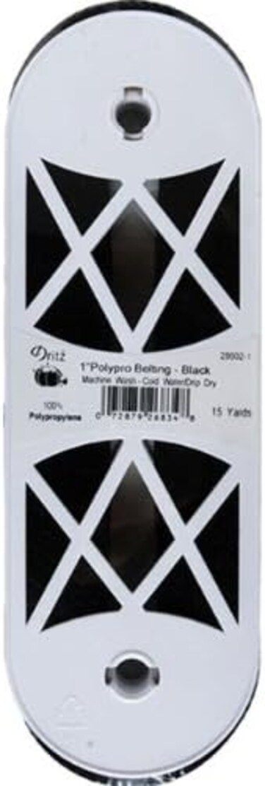 Dritz 100% Polyester Belting 1 x 15yd, Black