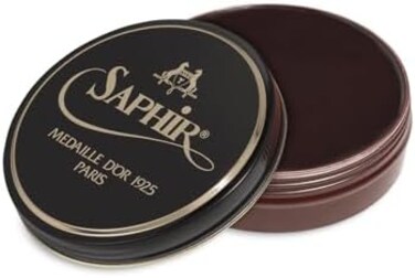 SAPHIR NOIR Medaille d&rsquo;Or Pate De Luxe Shoe Polish 100 ml - Mahogany