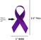 The Ribbon Factory Exclusive USA   American Made 250 Purple Satin Domestic Violence &amp; Alzheimer&rsquo;s Awareness - Bag of 250 Fabric with Safety Pins