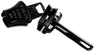 YKK Zipper Repair Solution, #10 Vislon Slider - Black (2 Sliders / Pack)