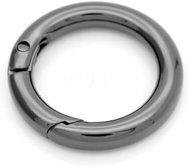 CRAFTMEMORE 2pcs 2 Inches Inner O Ring Spring Opening Snap Trigger Clip Buckle Charm Purse Making SCOS (Gunmetal)
