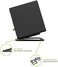 Kanto S2 Tilted Desktop Speaker Stands for Small Speakers &amp; Compact 2&rdquo;-3&rdquo; Studio Monitors   Supports 6 lbs (2.7 kg)   Damping Foam Padding   Pair   Black