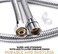 Blissland Shower Hose Extra Long 118 Inches Chrome Shower Head Hose or Faucet Extension Tubes with Brass Insert and Nut