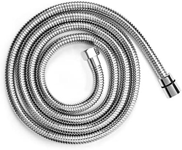 Blissland Shower Hose Extra Long 118 Inches Chrome Shower Head Hose or Faucet Extension Tubes with Brass Insert and Nut