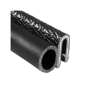 Trim-Lok Trim Seal with Side Bulb &ndash; Fits 1/16&rdquo; Edge, 3/8&rdquo; Bulb Seal Diameter, 25&rsquo; Length &ndash; PVC Plastic Trim with EPDM Rubber Seal, Easy to Install for Cars, Boats, RVs, Trucks, and Home Applications
