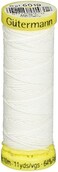 Gutermann G&uuml;termann Elastic Thread 11 Yards-White