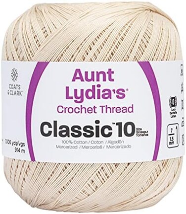 Red Heart C&amp;C Aunt Lydia's Special Value Crochet 1000yd Nat