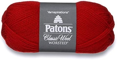 Patons Classic Wool, Bright Red Yarn