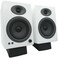 Audioengine DS2 Desktop Speaker Stands, Vibration Damping Tilted Silicone Tabletop Speaker Stands Pair for Small Speakers, PC Speakers, Gaming Speakers, and Studio Speakers - Black (Pair)