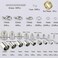 Lollibeads (1000 Pcs) Silver Plated Barrel Leather Cord Ends Cord End Cap 3mm-12mm, Lobster Clasp 10mm 12mm 14mm,jump ring 5mm-8mm, jump ring open tool and Extension Chains Kits Assorted Pack