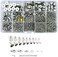 Lollibeads (1000 Pcs) Silver Plated Barrel Leather Cord Ends Cord End Cap 3mm-12mm, Lobster Clasp 10mm 12mm 14mm,jump ring 5mm-8mm, jump ring open tool and Extension Chains Kits Assorted Pack