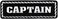 Hot Leathers - PPD1010 Captain Patch (4" Width x 1" Height)