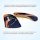 RooRuns Orthotic Insoles 3/4 Arch Support Shoe Insoles for Flat Feet, Plantar Fasciitis, Hollow Feet - Heel Cushion for Men Women