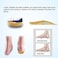 RooRuns Orthotic Insoles 3/4 Arch Support Shoe Insoles for Flat Feet, Plantar Fasciitis, Hollow Feet - Heel Cushion for Men Women