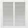 Rocky Mountain Goods Air Return Grille - Heavy Duty Steel with Premium Finish - Includes Full Installation kit - Louvered Design - Paintable Vent Cover - Matte White - Consistent air Flow (12" x 12")