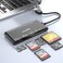 Rocketek USB 3.0 Memory Card Reader/Writer for CF Card, xD Card, SD Card, Micro SD Card, MS Card, with a 13cm USB Cable design - 5 cards read simultaneously