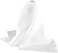 Royal Silk Fine White Pocket Square - Full-Sized 16"x16