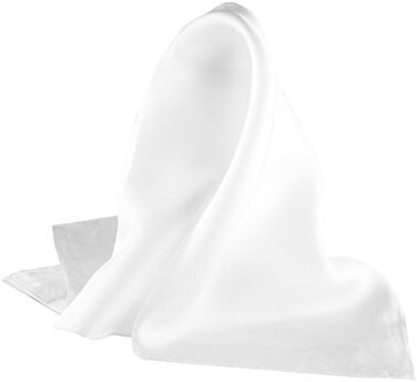Royal Silk Fine White Pocket Square - Full-Sized 16"x16