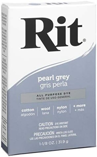 Rit Dye Powder-Pearl Gray, Acrylic/Polyester, Multicolor, 1