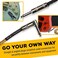 GLS Audio 6.1m Guitar Instrument Cable - Right Angle 1/4 Inch TS to Straight 1/4 Inch TS Brown Yellow Tweed Cloth Jacket - Pro Cord Phono 6.3mm - SINGLE