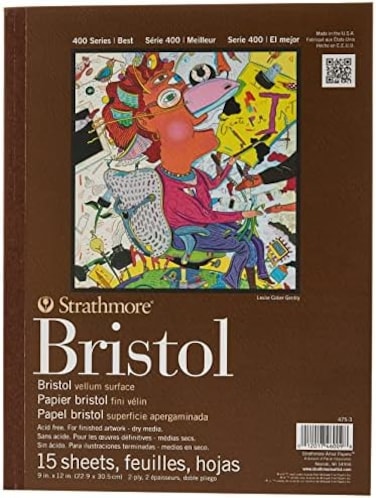 Strathmore BRSTL 400 2PLY VL 9X12TB 15SH