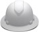 Ridgeline Pyramex Full Brim Hard Hat, 4-Point Ratchet Suspension, Matte White Graphite Pattern