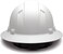 Ridgeline Pyramex Full Brim Hard Hat, 4-Point Ratchet Suspension, Matte White Graphite Pattern