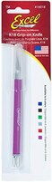 Excel Blades Soft Grip Hobby Knife, K18 with Safety Cap, American Made Light Duty Craft Knife (One Assorted Color)
