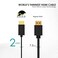 Nanosecond Extreme Slim 2.6' HDMI Cable - World's Thinnest and Most Flexible HDMI Cable. (2.6 Ft / 0.8m) High-Speed Supports Full 1080P, 4K, UltraHD, 3D, Ethernet, and Audio Return Channel