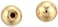 Beadalon Memory Wire End Caps, 5 mm / .197 in, Round, Gold Color, 144 pc