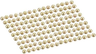 Beadalon Memory Wire End Caps, 5 mm / .197 in, Round, Gold Color, 144 pc