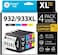 Smart Ink Compatible Ink Cartridge Replacement for HP 932XL 933XL 932 XL 933 XL 4 Combo Pack (XL Black, Cyan, Magenta Yellow) to use with HP Officejet 6100 6600 6700 7110 7510 7610 7612 7620 Printers